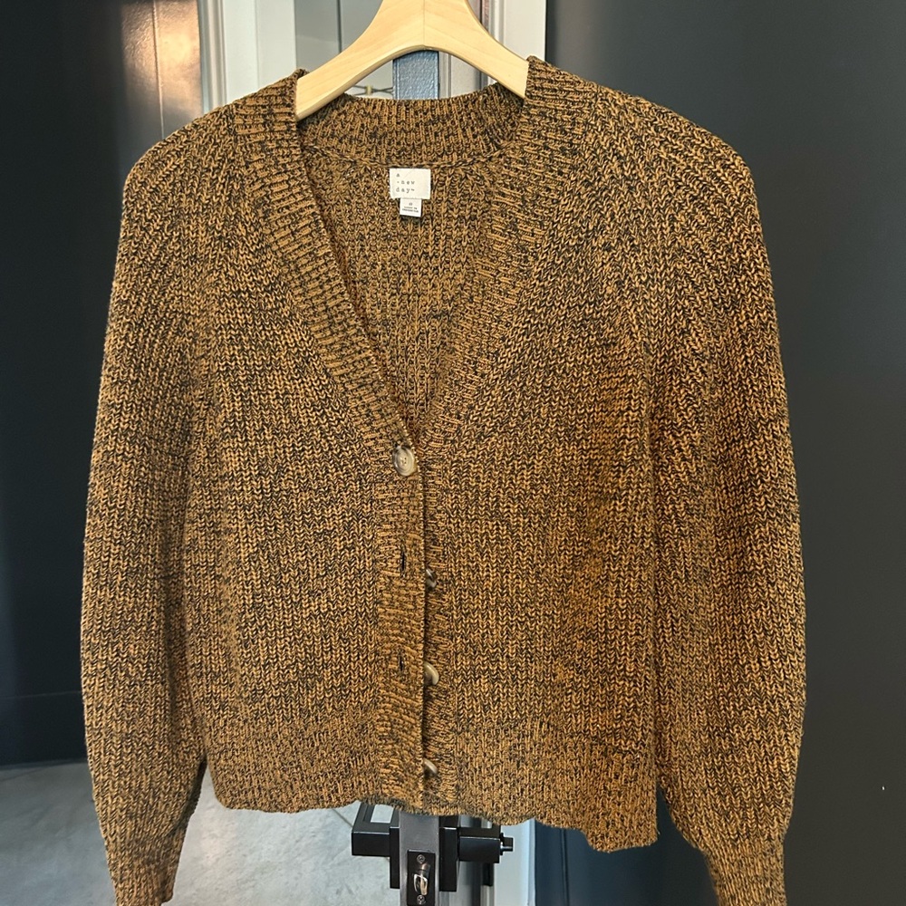 a new day Marled Brown V-Neck Button Cardigan